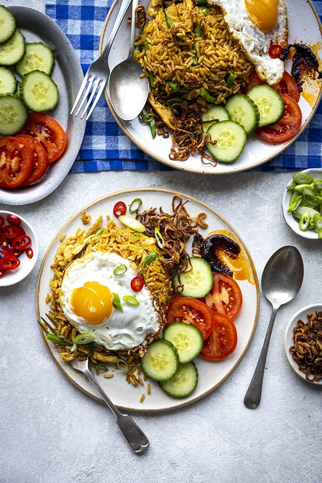 Donner With Egg Fried Rice/ Chips